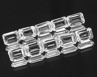 Natural White Topaz Octagon Faceted Cut 3X5MM-12X16MM Loose Gemstone, White Topaz Wholesale Gemstone Loose- White Topaz Use For Jewellery