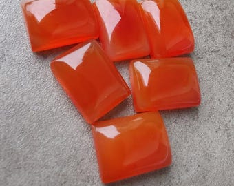 Natural Carnelian Rectangle shape Gemstone, Cabochon for making beautiful ring jewelry, Handmade Loose Gemstone, best High Quality gemstone
