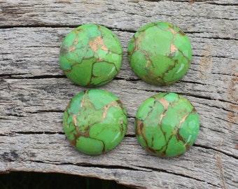 Round Natural Green Copper Turquoise, Amazing Green Copper Turquoise Cabochon, Calibrated Gemtsone,Loose Jewelry Gemstone Size 3mm -15mm