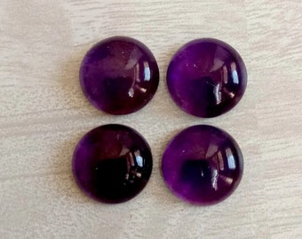 100% Purple Color Amethyst Calibrated Size 6mm Cabochon Round AA Color Top Quality Loose Gemstone Wholesale Lot, callbrated Purple Gemstone