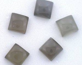 AAA Gray Moonstone Square Cabochon 3X3MM To 15X15MM Natural Gray Moonstone Square Cabochon Loose Gemstone Wholesale lot For Jewellery Making