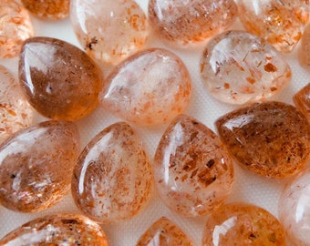 Natural Sunstone Pear shape Gemstone, Cabochon for making beautiful jewelry, Sunstone Cabs Handmade Loose Gemstone, All Sizes Available gems