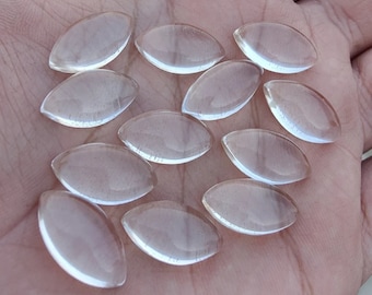 Natural Crystal Quartz Marquise Cabochon,Calibrated Loose Stone Cabochon,Semi Precious Cabochon Gemstone,Wholesale Handmade Quality Gemstone