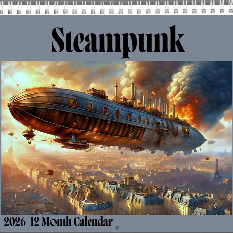 Steampunk Calendar 2026 Etsy Il Jg79 