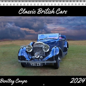 Classic British Cars 2023-2024 Wall Calendar 8.5"x11" - Each photo is an original artwork from the LORBERPHOTO Collection.