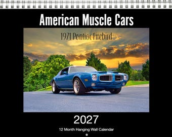 2027 American Muscle Car Calendar – Personalized Photo Wall Art
