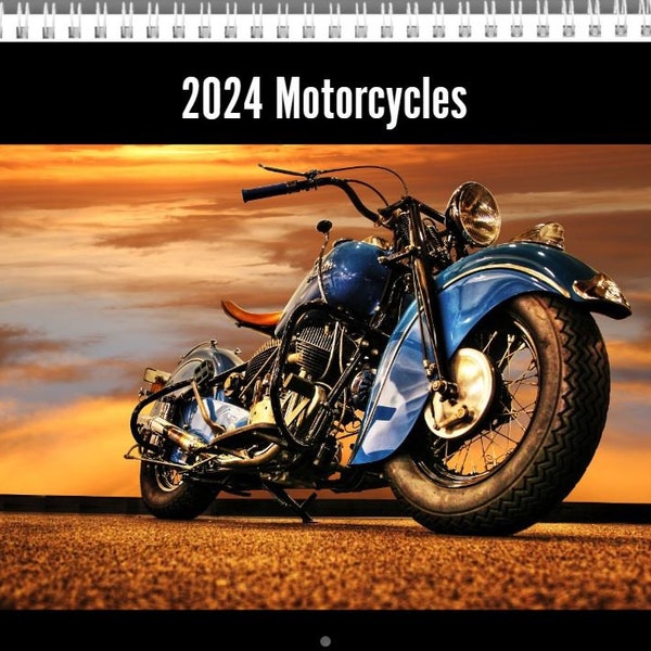 Motorcycle Calendar 2024 Etsy
