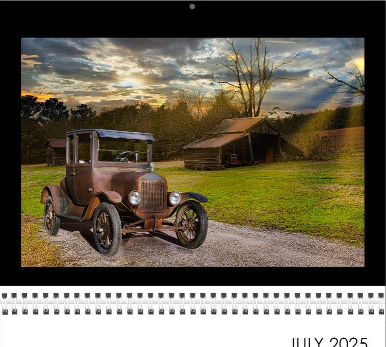 2025/26 Rusted Car Calendar - Start ANY Month - 8.5