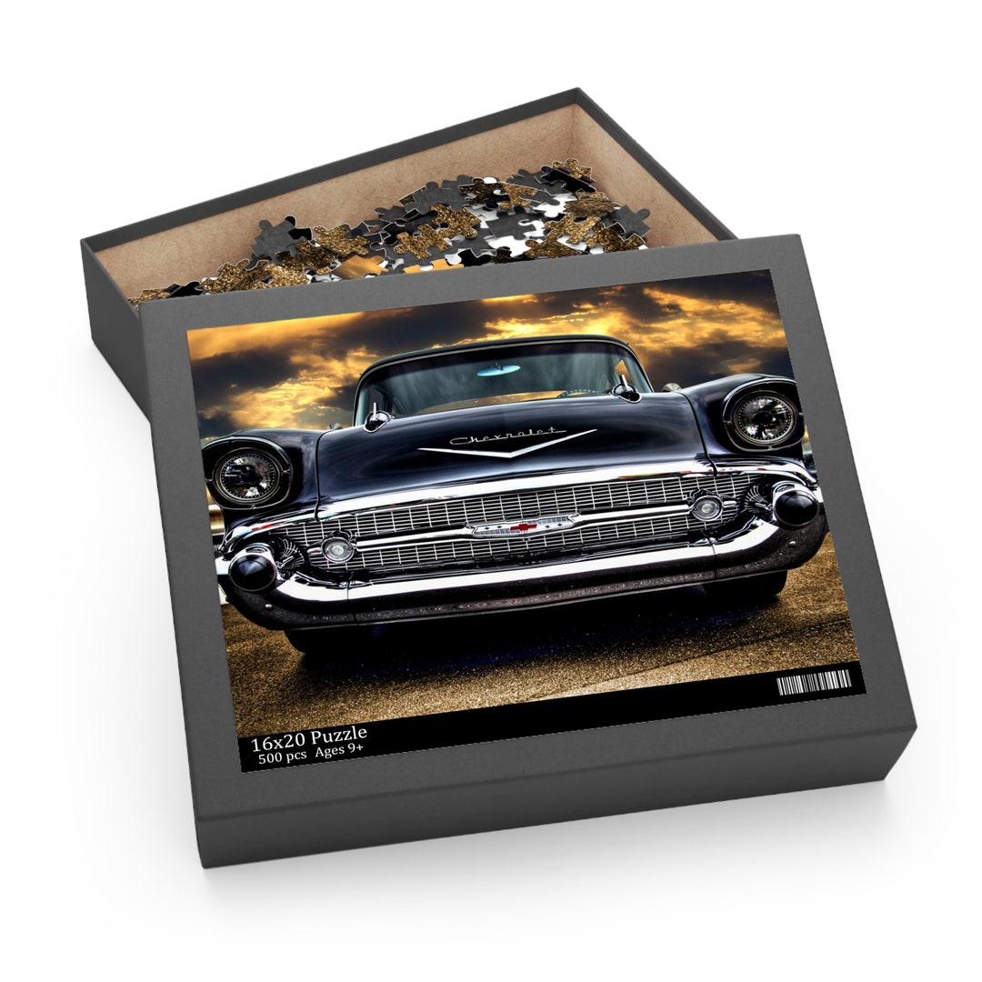 1957 Chevy Bel Air Jigsaw Puzzle: Classic American Car - Etsy
