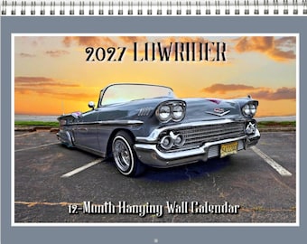 2027 Lowrider Wall Calendar – Classic Car Garage Decor (8.5" x 11")