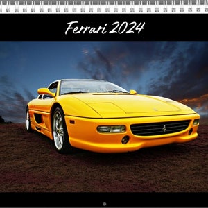 Ferrari Calendar - Hanging Wall Calendar. 8.5x11 - Start any month!