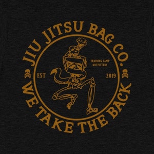 Jiu Jitsu Bag Co. T-Shirt, BJJ, Brazilian Jiu Jitsu, Jiu Jitsu Lover, Grappler, Submission Grappling, Wrestling, Rear Naked Choke, Gracie