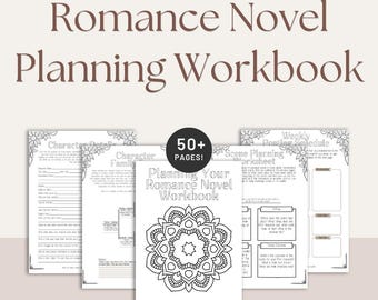 Romance Novel Planner, Novel Writing Workbook (Digital Download)