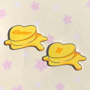 Butter enamel pin