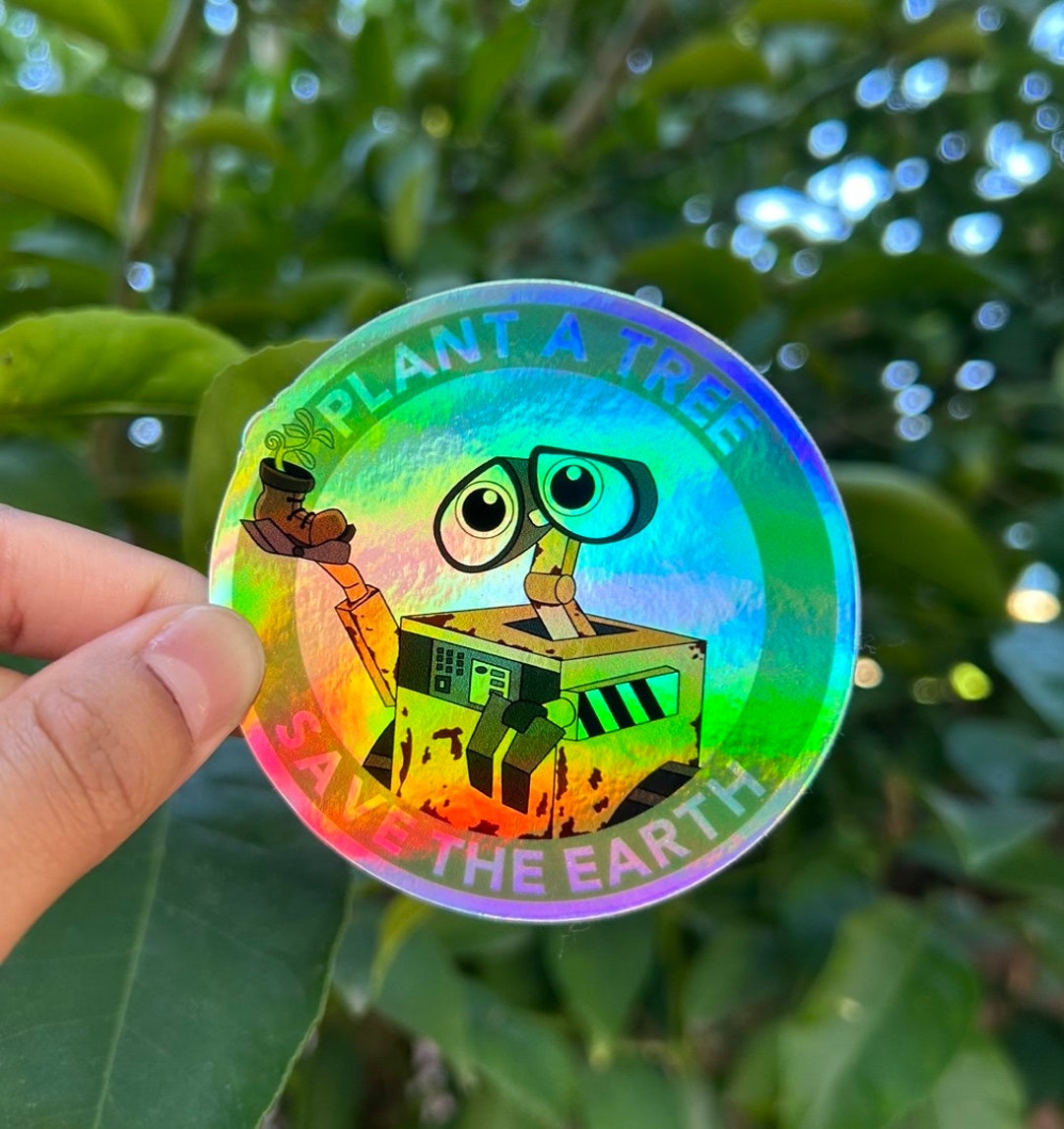 Holographic WALLE Stickers Etsy