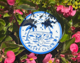 Stitch stickers | Lilo and Stitch sticker | summer stickers | Surf club stickers | summer stickers