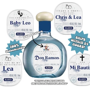 Personalized Mini Don Julio Tequila Label 50ML, Groomsmen Gift, Custom Wedding Favor, Bridesmaid Proposal, Bachelorette Favor, Baptism Favor