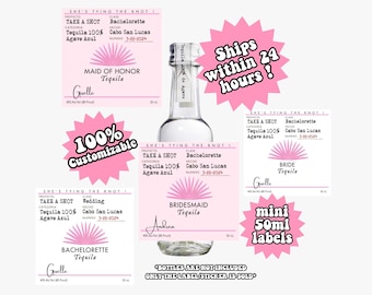 Mini Casamigos Custom Tequila Label 50ML, Baby Shower Party Favors, Pop It When She Pops, It’s A Girl, It’s A Boy, Baby Shower Favors