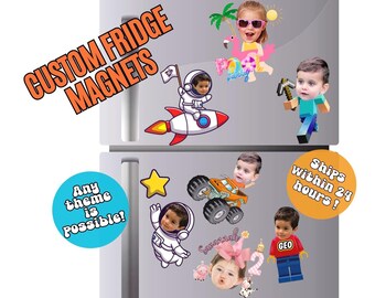 Custom Fridge Magnets, Kids Fridge Magnets, Personalized Fridge Magnet, Die-Cut Fridge Magnet, Souvenir Fridge Magnet, Fridge Magnet  Favors