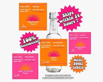 Mini Party Favors Casamigos Labels Final Fiesta Bachelorette Favors 50ml Mini Shot Labels Tequila Customized Label For Bachelorette Party