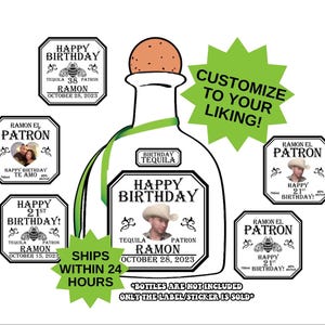 Custom Patron Label, Liquor Label, 21st Birthday Labels, Groomsman Gift, Patron Label, Wedding Favor, Tequila Label, Bridesmaid Proposal