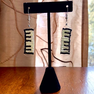 Tastatur Perlen Ohrringe