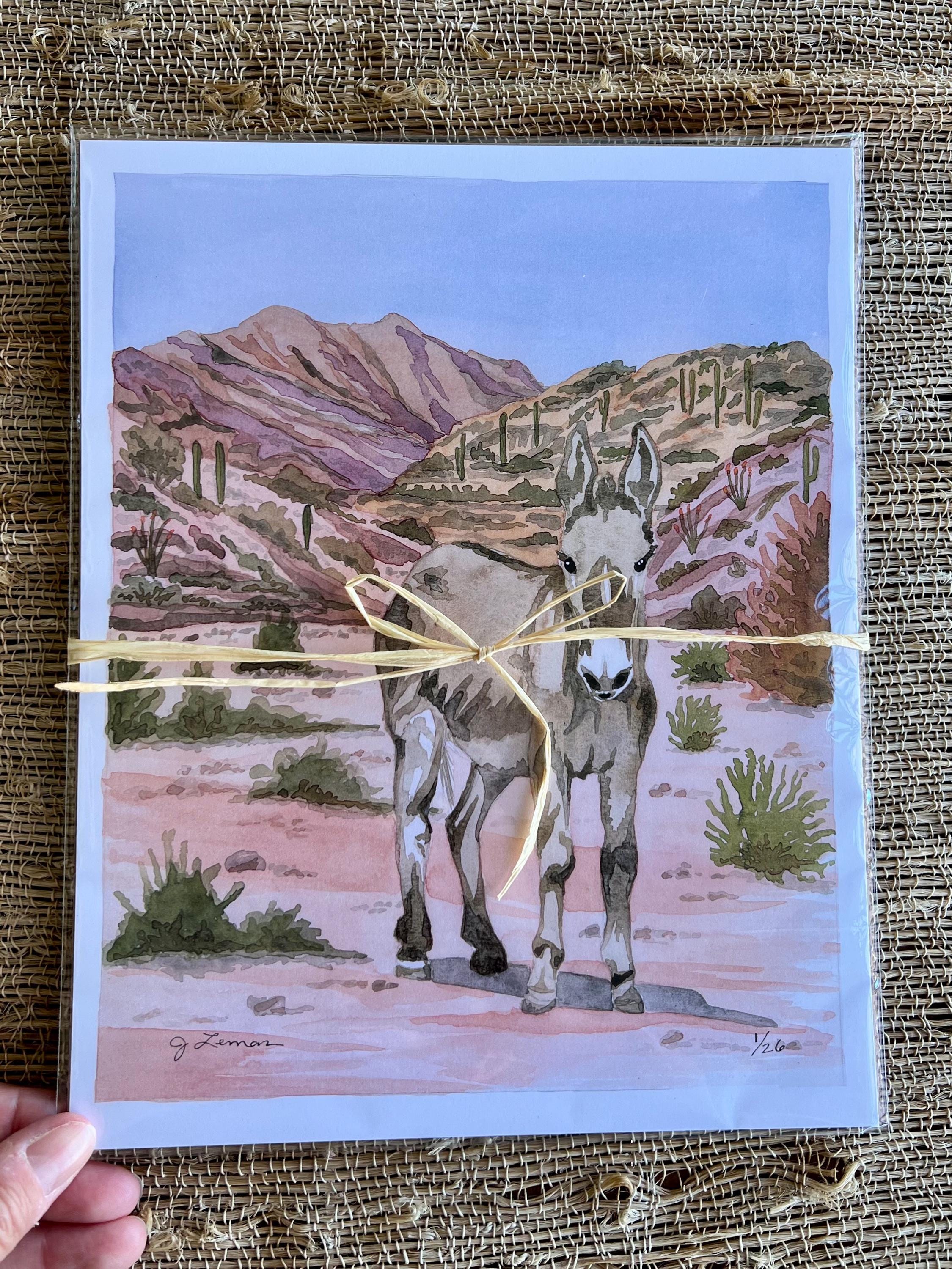 Original Art of Burro - Etsy