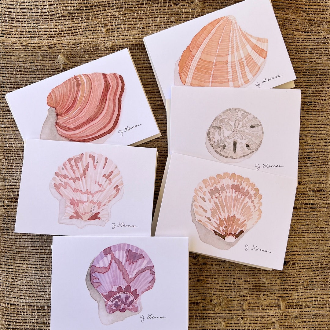 Shell Style For Noteplusplus Note Cards - Puerto Penasco Shells - Etsy