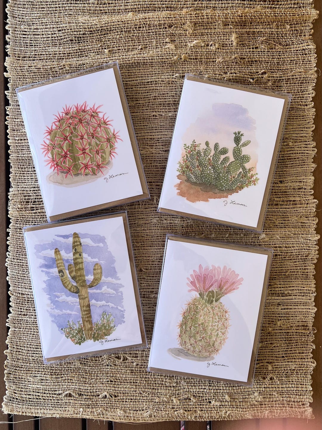 Note cards - Cute Cacti - Etsy Österreich