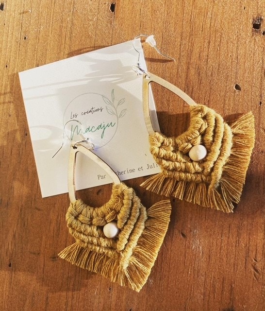 Boucles d'oreilles goutte - bijoux lithothérapie et décoration à rumilly
