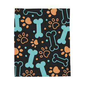 Velveteen Plush Blanket - PetLovers and Pets will be so comfy in this blanket!  Two sizes - so bright colors!
