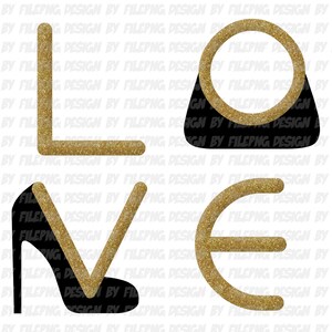 Liefde PNG schoenentas clipart hoge hakken glamour PNG liefde clipart | Gouden glitter PNG mode clipart filepng, zwarte hoge hak clipart png-bestand