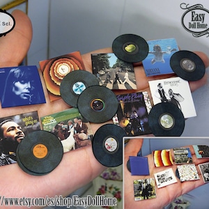 1:12 scale The Greatest Albums according to Rolling stone magazine, Authentic reproductions, free easy tutorial, DIY DIGITAL DOWNLOAD