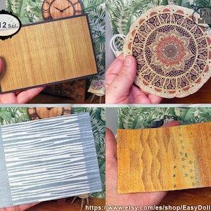 1:12 scale dollhouse carpets, rugs from the world , perfect for modern dollhouses, digital download, its a easy DIY miniature.