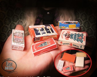 1:6 Scale Christmas Decoration Boxes, Vintage Style (Printable Digital Download)
