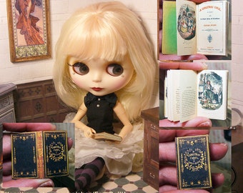 Miniatur-Weihnachtsliedbuch, Maßstab 1: 6, Blythe & Barbie-Puppe (digitaler Download)