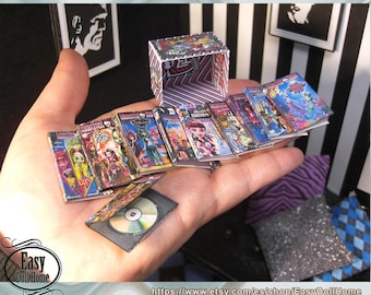 1:6 Miniature Printable Dvds, Openable or Just Covers With Box for