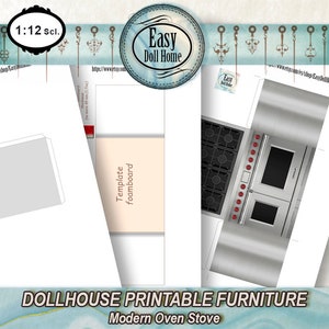 Miniature Kitchen Modern Oven Stove, Exact Representation of High-end ...