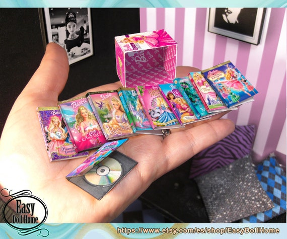 1:6 Miniature Printable Dvds, Openable or Just Covers With Box for