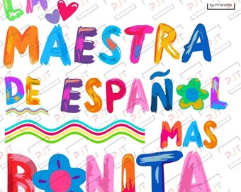 La Maestra de Español PNG: Arte inspirado en Karol G (Descarga digital)