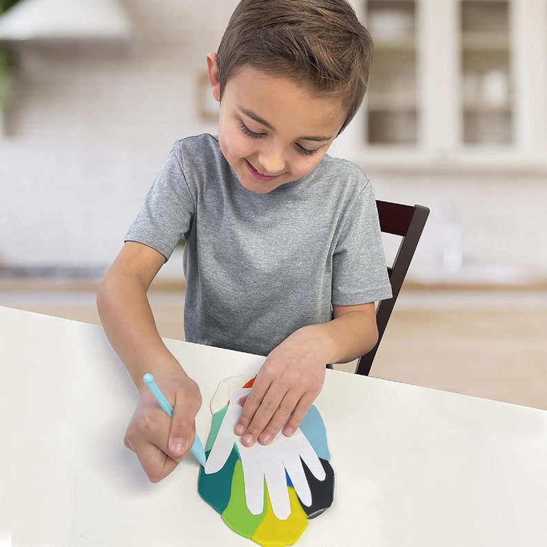 Make Your Own Clay Handprint Bowls Craft Kit for Kids Boys and Etsy