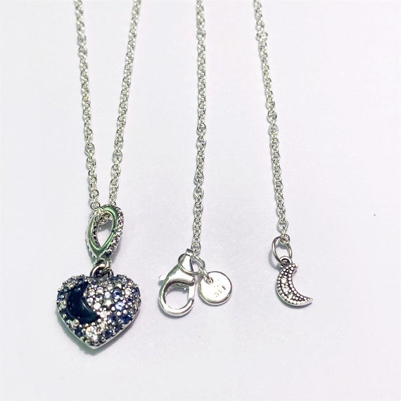 Pandora blue moon 2024 and stars necklace