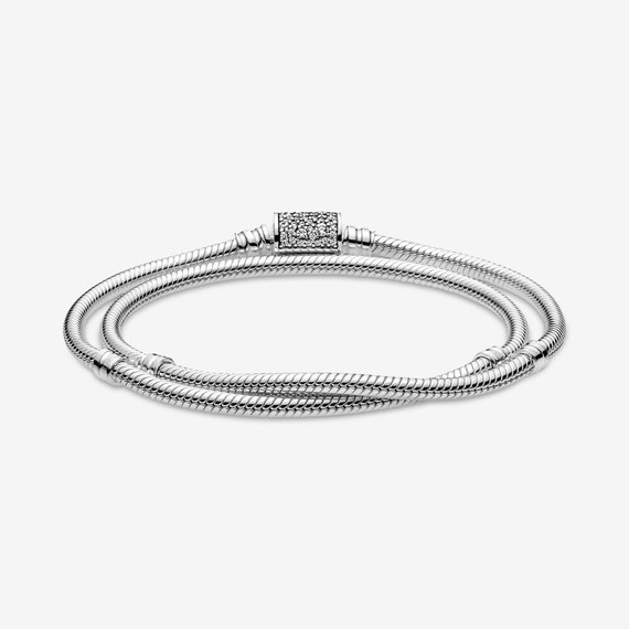 PANDORA Double Wrap Snake Chain Bracelet or Necklace Etsy Australia