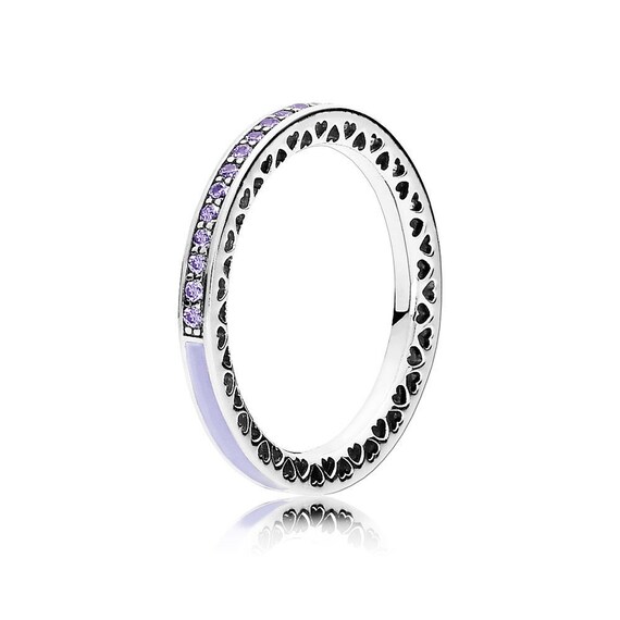 Purple radiant hearts of pandora ring deals