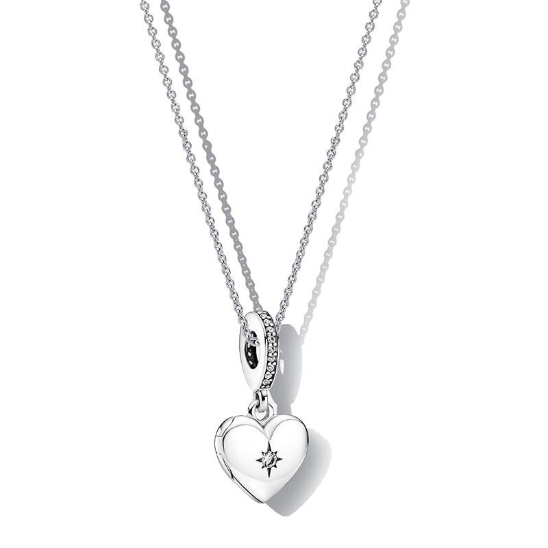 PANDORA Shine Floating Locket Necklace, Size: 60cm, 23.6 inches -  360529-60: Buy Online at Best Price in UAE - Amazon.ae