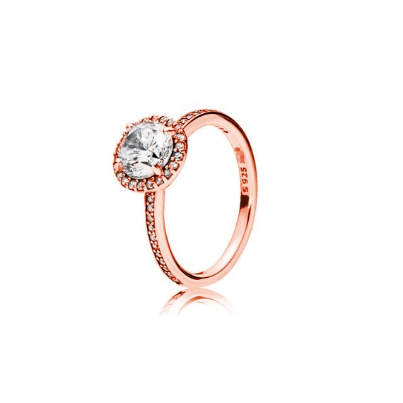 Pandora classic elegance ring rose gold sale