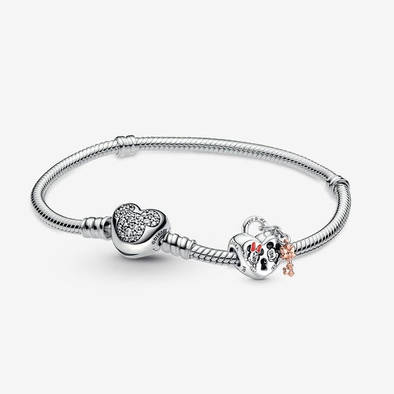 Pandora Ale S925 Silverdisney Lock and Key Charm and Bracelet Set