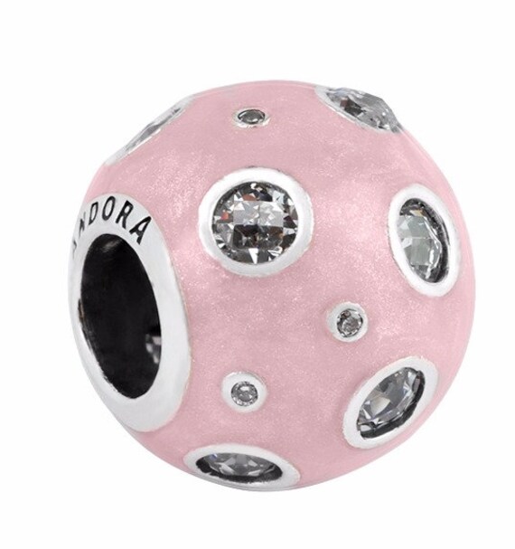 New Authentic Pandora Silver Pearlescent Dream Charm Pink Enamel