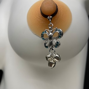 Blue Butterfly with tiny bells