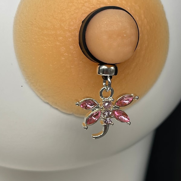 Pink rhinestone dragonfly